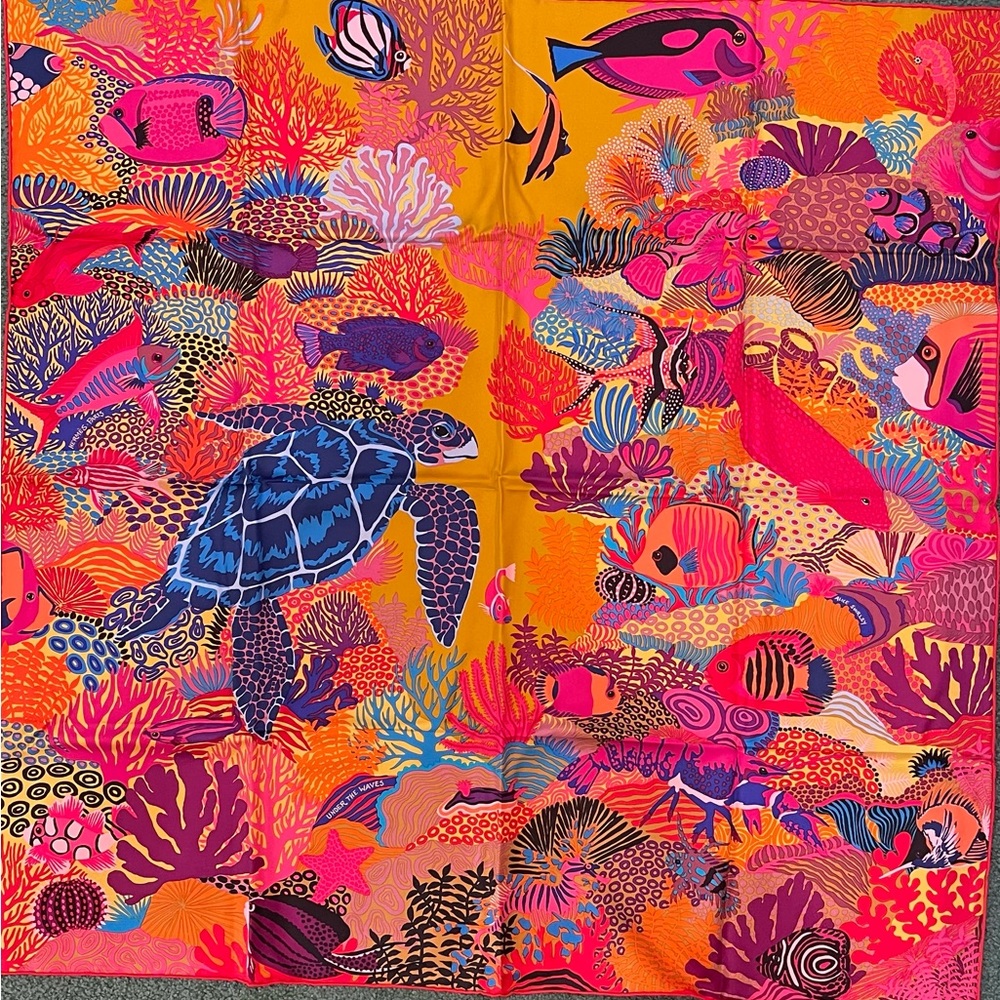 Hermes Multicolor Oceanic Scarf